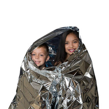 Load image into Gallery viewer, Human Body Hypothermia Lifesaving Emergency Blanket In Outdoor Field
