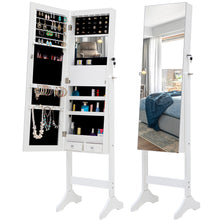 Load image into Gallery viewer, Fashion Simple Jewelry Storage Mirror Cabinet With LED Lights,For Living Room Or Bedroom

