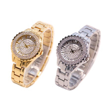 Load image into Gallery viewer, Women Fashion Casual Rhinestone Stainless Steel Dial Analog Quartz Wrist Watch
