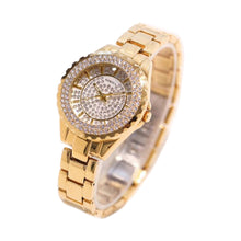 Load image into Gallery viewer, Women Fashion Casual Rhinestone Stainless Steel Dial Analog Quartz Wrist Watch
