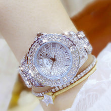 Load image into Gallery viewer, Luxury Women Shiny Rhinestone Stainless Steel Dial Analog Quartz Wrist Watch Fashion Gift
