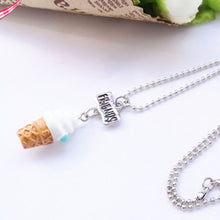 Load image into Gallery viewer, 3Pcs/Set Ice-cream Pendant Best Friend Necklace Friendship Mini kawaii Jewelry BFF Gift
