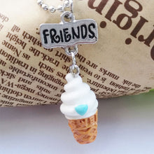 Load image into Gallery viewer, 3Pcs/Set Ice-cream Pendant Best Friend Necklace Friendship Mini kawaii Jewelry BFF Gift
