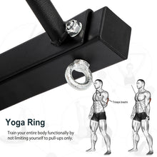 Load image into Gallery viewer, 47" Pull Up Bar Wall Mounted Multi-Grip w/Hangers for Punching Strength Training
