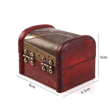 Load image into Gallery viewer, Vintage Jewelry Pearl Necklace Bracelet Gift Box Storage Organizer Wood Case 01
