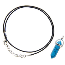 Load image into Gallery viewer, 30 Pcs Bullet Shape Healing Pointed Chakra Gemstone Pendants Quartz Crystal Stone Charm for Necklace Making
