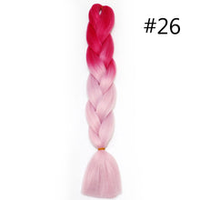 Load image into Gallery viewer, 60CM Kanekalon Ombre Synthetic Jumbo Braiding Hair Extension Afro Twist Braids
