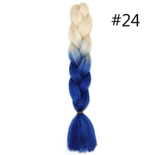 Load image into Gallery viewer, 60CM Kanekalon Ombre Synthetic Jumbo Braiding Hair Extension Afro Twist Braids

