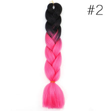 Load image into Gallery viewer, 60CM Kanekalon Ombre Synthetic Jumbo Braiding Hair Extension Afro Twist Braids
