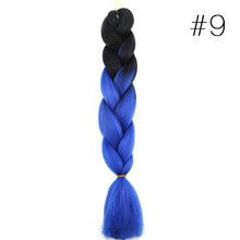 Load image into Gallery viewer, 60CM Kanekalon Ombre Synthetic Jumbo Braiding Hair Extension Afro Twist Braids
