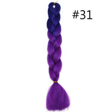 Load image into Gallery viewer, 60CM Kanekalon Ombre Synthetic Jumbo Braiding Hair Extension Afro Twist Braids
