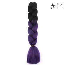 Load image into Gallery viewer, 60CM Kanekalon Ombre Synthetic Jumbo Braiding Hair Extension Afro Twist Braids
