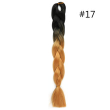 Load image into Gallery viewer, 60CM Kanekalon Ombre Synthetic Jumbo Braiding Hair Extension Afro Twist Braids
