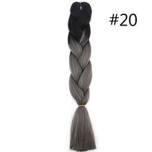 Load image into Gallery viewer, 60CM Kanekalon Ombre Synthetic Jumbo Braiding Hair Extension Afro Twist Braids
