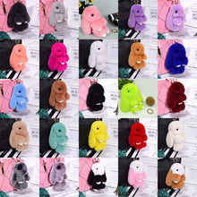 Load image into Gallery viewer, Rabbit Keychain Cute Fluffy Bunny Keychain Faux Rabbit Fur Pompom Key Ring 13cm

