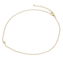 Load image into Gallery viewer, Fashion Small Pearl Pendant Choker Necklace Gold Silver Chain Women Jewelry Accessories Gift
