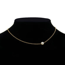 Load image into Gallery viewer, Fashion Small Pearl Pendant Choker Necklace Gold Silver Chain Women Jewelry Accessories Gift
