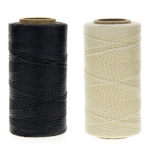 Load image into Gallery viewer, 260M 150D 1 mm Flat Leather Sewing Waxed Thread Cord for Leather DIY Craft Hand Stitching
