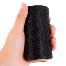 Load image into Gallery viewer, 260M 150D 1 mm Flat Leather Sewing Waxed Thread Cord for Leather DIY Craft Hand Stitching
