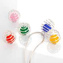 Load image into Gallery viewer, 30 Pieces Silver Plated Spiral Bead Cages Pendants for Jewelry Craft Findings Making 3 Sizes
