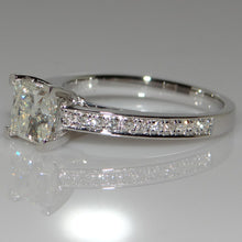 Load image into Gallery viewer, Princess Sterling Silver Natural Gemstones White Bride Wedding Engagement Ring Jewelry Gift

