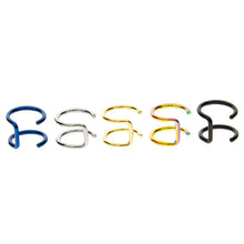 Load image into Gallery viewer, 1 Pair Fashion Women Clip-on Earrings Cartilage Ear Cuff Clip Wrap Non Pierced Colorful
