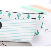 Load image into Gallery viewer, Cute Cactus Pencil Pen Case Cosmetic Makeup Bag Storage Pouch Purse for School
