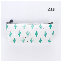 Load image into Gallery viewer, Cute Cactus Pencil Pen Case Cosmetic Makeup Bag Storage Pouch Purse for School
