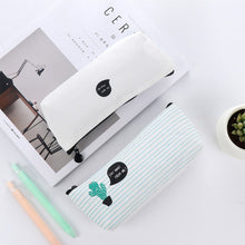 Load image into Gallery viewer, Cute Cactus Pencil Pen Case Cosmetic Makeup Bag Storage Pouch Purse for School
