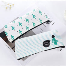 Load image into Gallery viewer, Cute Cactus Pencil Pen Case Cosmetic Makeup Bag Storage Pouch Purse for School
