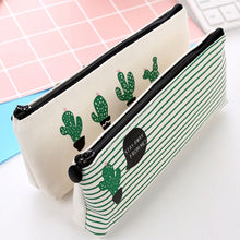 Load image into Gallery viewer, Cute Cactus Pencil Pen Case Cosmetic Makeup Bag Storage Pouch Purse for School
