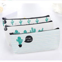 Load image into Gallery viewer, Cute Cactus Pencil Pen Case Cosmetic Makeup Bag Storage Pouch Purse for School
