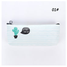Load image into Gallery viewer, Cute Cactus Pencil Pen Case Cosmetic Makeup Bag Storage Pouch Purse for School
