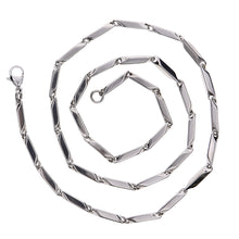 Load image into Gallery viewer, Fashion Men's 316L Stainless Steel Titanium Chain Necklace 3mm 22"
