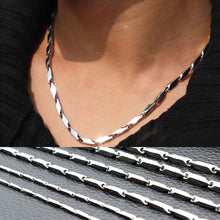 Load image into Gallery viewer, Fashion Men's 316L Stainless Steel Titanium Chain Necklace 4mm 22"
