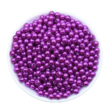 Load image into Gallery viewer, 100 Pcs 6mm DIY Acrylic Round Simulated Pearl Spacer Loose Beads for Necklace Bracelet Earrings Jewelry Making
