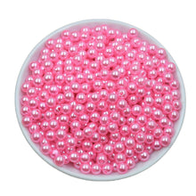 Load image into Gallery viewer, 100 Pcs 6mm DIY Acrylic Round Simulated Pearl Spacer Loose Beads for Necklace Bracelet Earrings Jewelry Making

