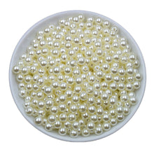 Load image into Gallery viewer, 100 Pcs 6mm DIY Acrylic Round Simulated Pearl Spacer Loose Beads for Necklace Bracelet Earrings Jewelry Making
