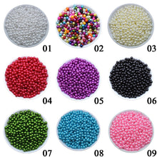 Load image into Gallery viewer, 100 Pcs 6mm DIY Acrylic Round Simulated Pearl Spacer Loose Beads for Necklace Bracelet Earrings Jewelry Making
