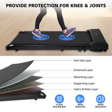 Load image into Gallery viewer, Walking Pad Treadmill Under Desk with Remote Control Portable Treadmill for Home Office Walking Jogging Machine 240 lb Capacity Black
