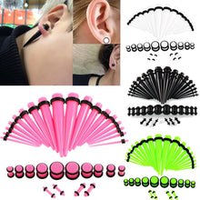 Load image into Gallery viewer, Ear Gauges Stretching Tunnels &amp; Tapers Starter Set - 36pc Gauges Kit 14G-00G
