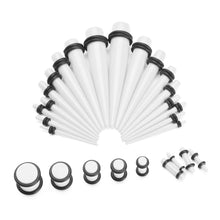 Load image into Gallery viewer, Ear Gauges Stretching Tunnels &amp; Tapers Starter Set - 36pc Gauges Kit 14G-00G
