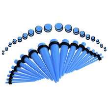 Load image into Gallery viewer, Ear Gauges Stretching Tunnels &amp; Tapers Starter Set - 36pc Gauges Kit 14G-00G

