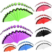 Load image into Gallery viewer, Ear Gauges Stretching Tunnels &amp; Tapers Starter Set - 36pc Gauges Kit 14G-00G
