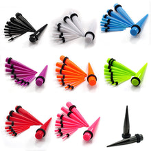 Load image into Gallery viewer, Ear Gauges Stretching Tunnels &amp; Tapers Starter Set - 36pc Gauges Kit 14G-00G
