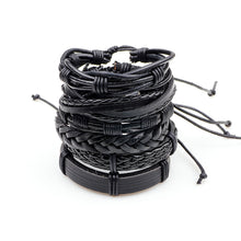 Load image into Gallery viewer, 6 Pcs/Set Men's Women's Vintage Leather Bracelets Weaved Wristband Wrap Bangle Fashion Jewelry Gift
