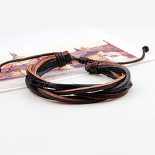 Load image into Gallery viewer, 6 Pcs/Set Men's Women's Vintage PU Leather Bracelets Weaved Wristband Wrap Bangle Fashion Jewelry Gift
