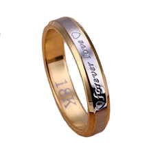 Load image into Gallery viewer, Chic Couple Ring Men/Women Forever Love 18K Gold Silver Steel Wedding Engagement Band Rings Jewelry Gift
