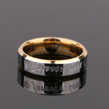 Load image into Gallery viewer, Chic Couple Ring Men/Women Forever Love 18K Gold Silver Steel Wedding Engagement Band Rings Jewelry Gift
