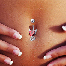 Load image into Gallery viewer, Navel Belly Rhinestone Button Bar Heart Star Zircon Crystal Devil Fashion Body Piercing Jewelry
